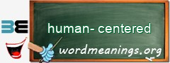 WordMeaning blackboard for human-centered